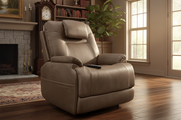 Sillón reclinable MacZcliner Performa Cappuccino P5 con elevador eléctrico | Sillón reclinable de gravedad cero