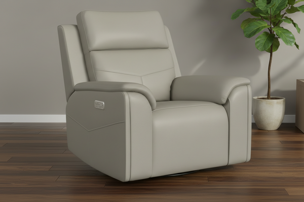 Sillón reclinable giratorio Cougar Dove Grey P5 Power