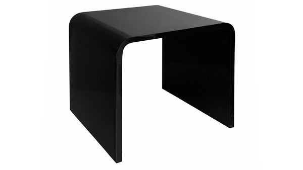 Waterfall Black Acrylic End Table
