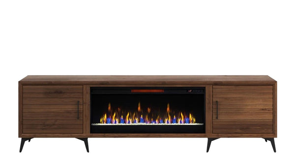 95" Realcozy Malibu Bourbon Fireplace Console