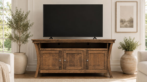 72" Sierra Solid Wood TV Stand | Amish Made | Gallery Furniture