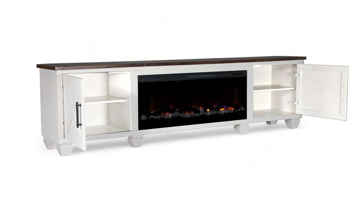 Liberty Two Tone 95” TV Console – Gallery Furniture