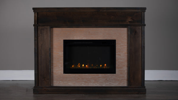 Consola de TV Lincoln 56" con chimenea