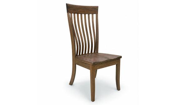 Baytown Solid Wood Walnut Side Chair | Amish Made | Made in USA | Gallery Furniture