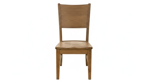 Silla auxiliar de comedor Ceresco de madera maciza de arce con acabado natural
