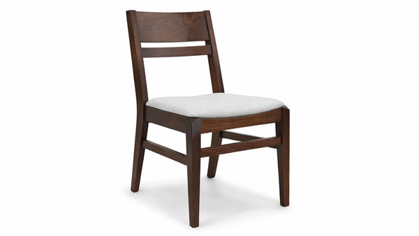 Silla de comedor tapizada de madera maciza Carter - Muebles Amish hechos a mano