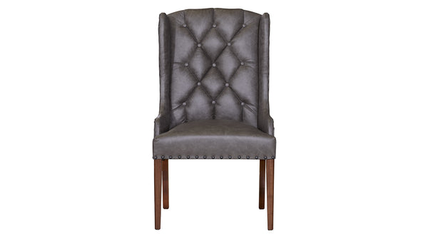 Bradshaw Silla de Comedor de Piel Tapizada