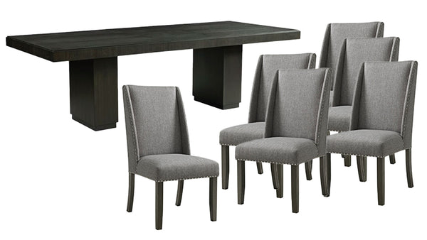 Juego de comedor Donovan de 7 piezas (mesa y 6 sillas) - Disponible en N Freeway & Grand Parkway