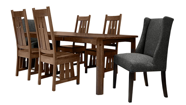 Saguaro 7pc Dining Table, 2 Arm Chairs & 4 Side Chairs - Post Oak Store Closing Sale