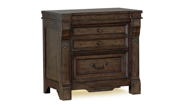 Mesa de Noche Pecan Rustic