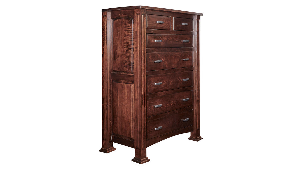 Lexington 7 Drawer Tall Chest Solid Maple Wood | Gallery Furniture