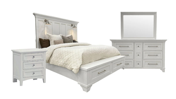 3pc Daylight Bonanza Cama King, Cómoda/Espejo y Mesilla de noche