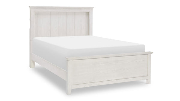 Cama doble estilo rústico «Ashton Weathered Oak»