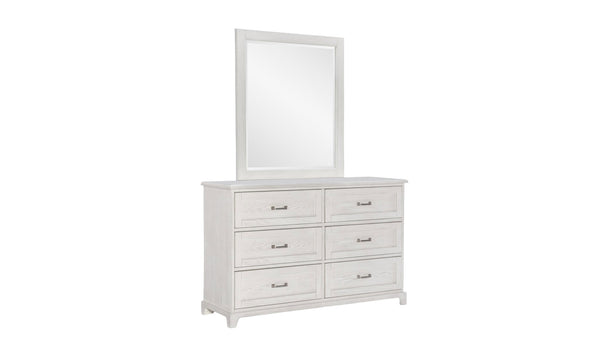 Ashton Bleached Linen 2pc Dresser & Mirror