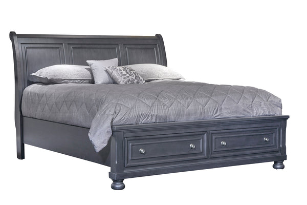 Cama con almacenamiento King Size Soriah