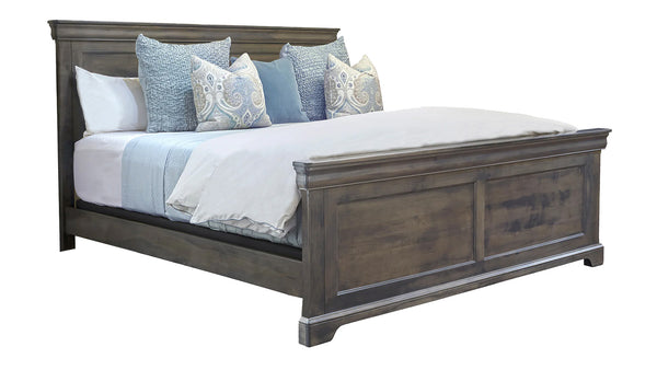 Cama Tamaño King Louis Philippe Gris