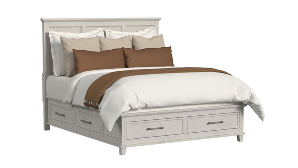 Cama de almacenaje Canterbury Marfil Tamaño King