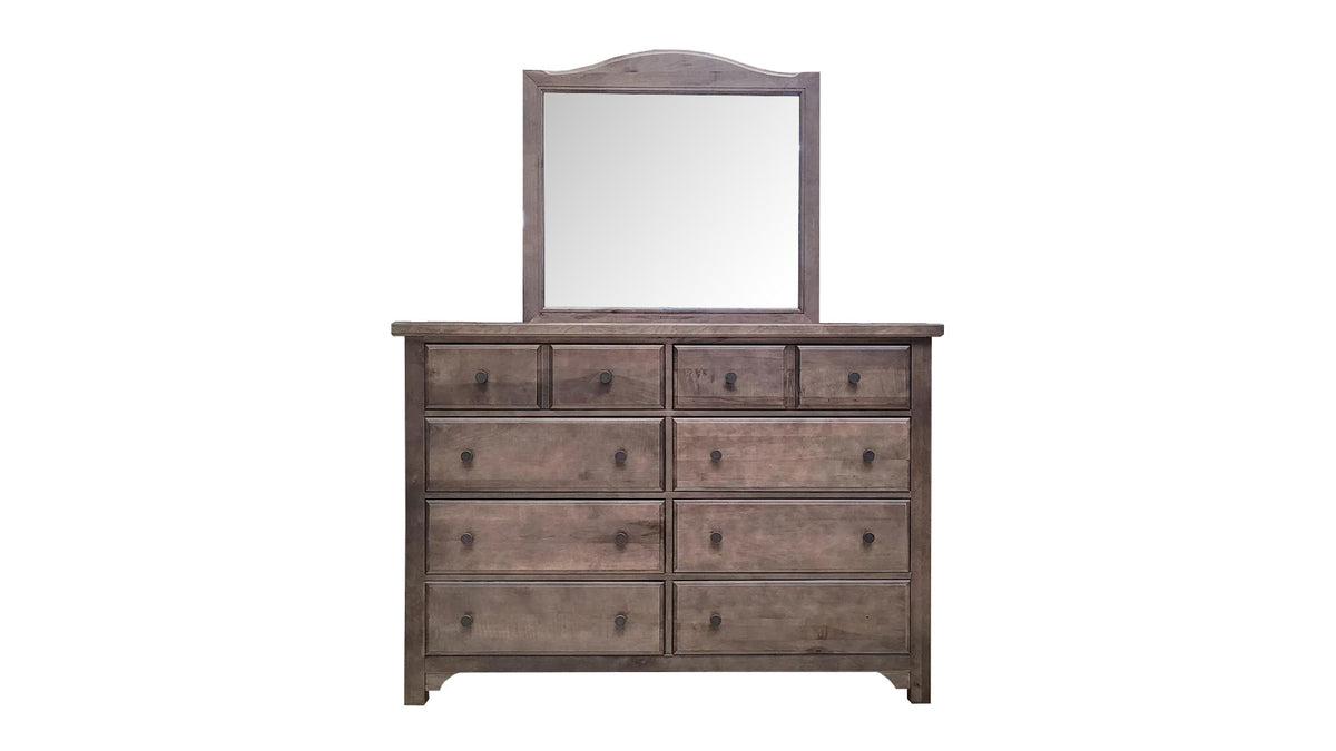 Cool Farmhouse Gray Dresser w/Mirror – Gallery Furniture