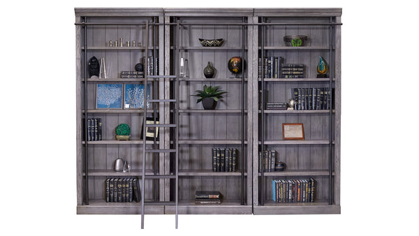 Juego de estantería rústica Avondale con escalera (Grupo de 3)