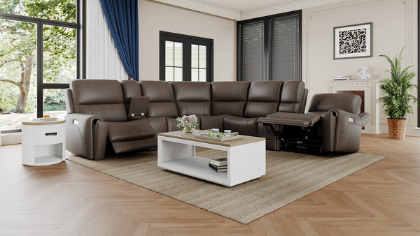 Cougar Cappuccino P3 Power Reclining Sectional