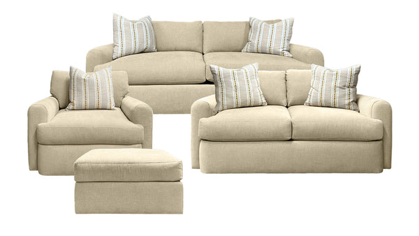 Sofá de 4 plazas, Loveseat, Silla y Otomano
