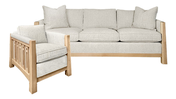 2 Pc Stickley Highlands Sofá y Silla