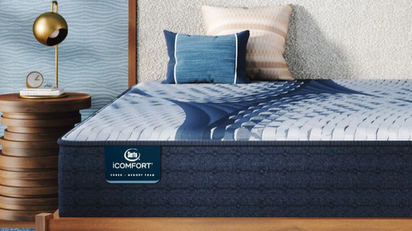 Colchón Serta iComfort Aveda de tamaño completo con superficie firme y media