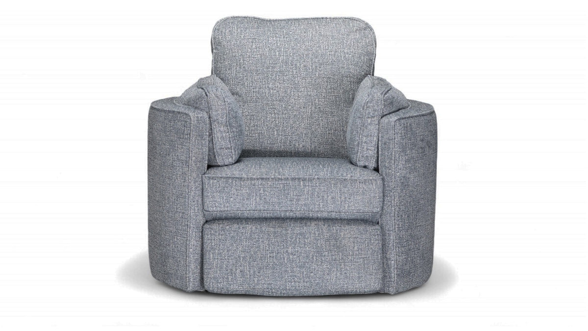 Luana Denim Swivel Recliner Gallery Furniture
