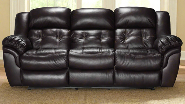 Achieve Leather Manual Reclining Sofa