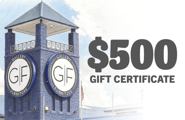 Tarjeta regalo de 500 $ para la tienda Gallery Furniture