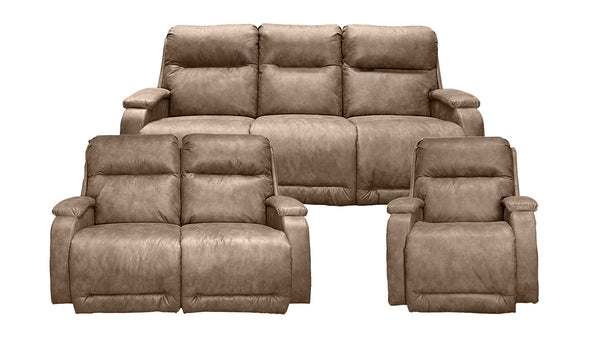 3pc Maverly Havana Power Sofá, Loveseat & Reclinador