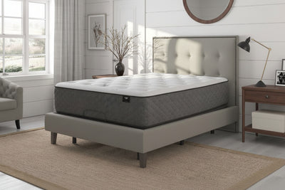 King Mattress Mack III in Modern Bedroom - Texas-Made Double-Sided Mattress Display