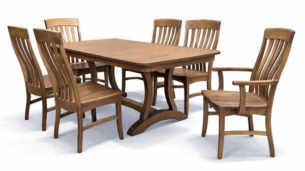 Mesa de comedor Richfield y 6 sillas | Conjunto de comedor Amish | Gallery Furniture