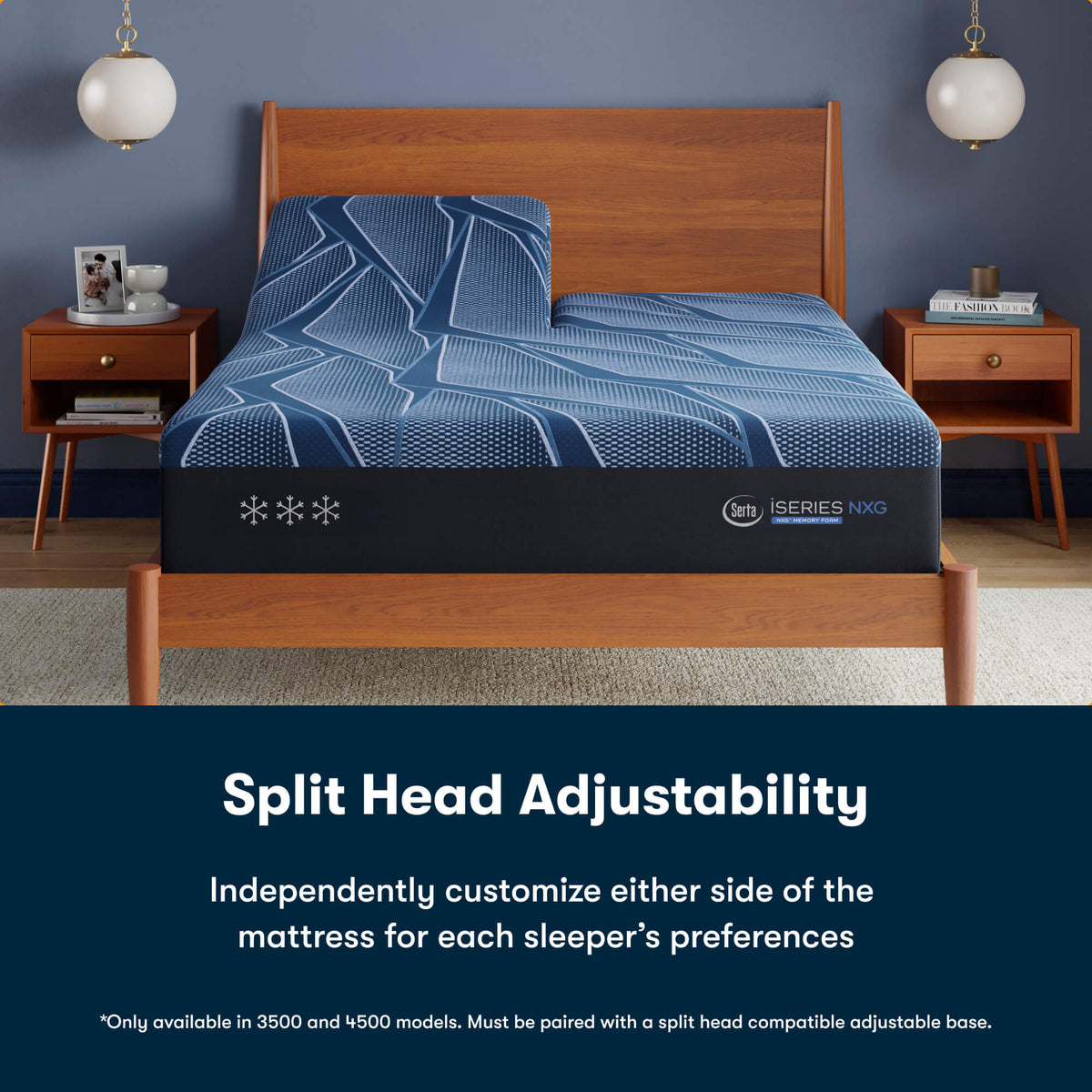 Split Head King Size Serta iSeries NXG 4500 Plush Hybrid Mattress