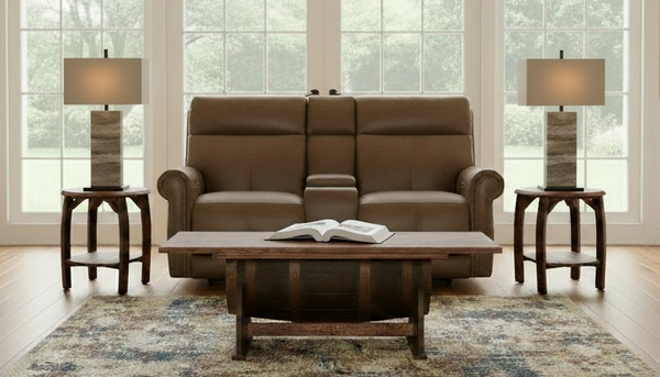 Tawny Brown Power Reclining Loveseat