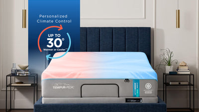 "Queen Size Tempur-ActiveBreeze® Hybrid Mattress with ProSmart® Air Base for Climate-Controlled Sleep"
(Includes mattress type, ProSmart® Air Base, and its cooling benefits.)