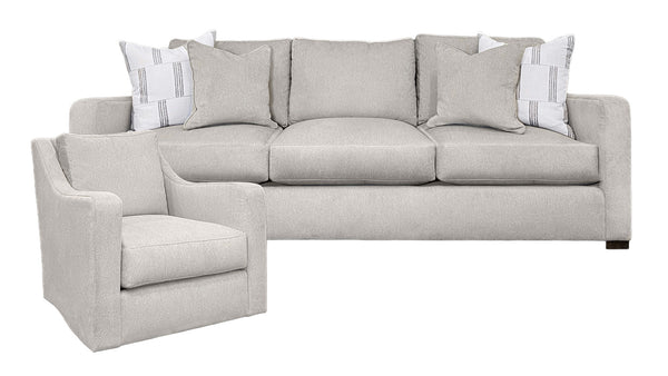 2pc Ventura Driftwood Sofa & Swivel Chair