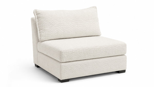 armless chair on white background