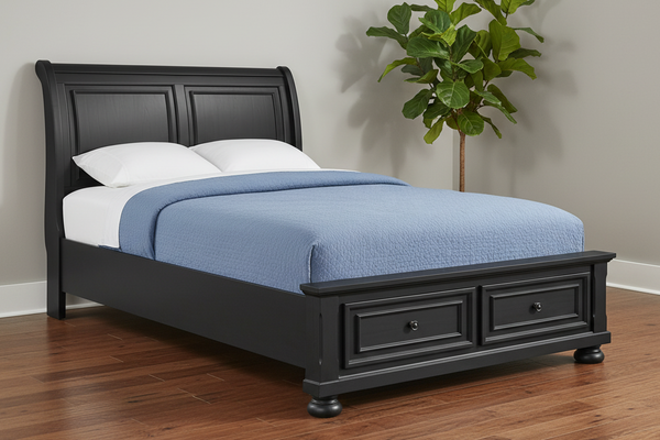 Cama con almacenamiento completo Soriah Grey