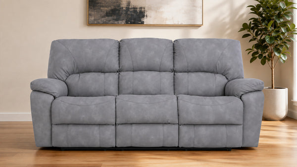Rhino Gray Manual Reclining Sofa | RELIAPEL™ Performance Fabric | Made in USA | Homestretch