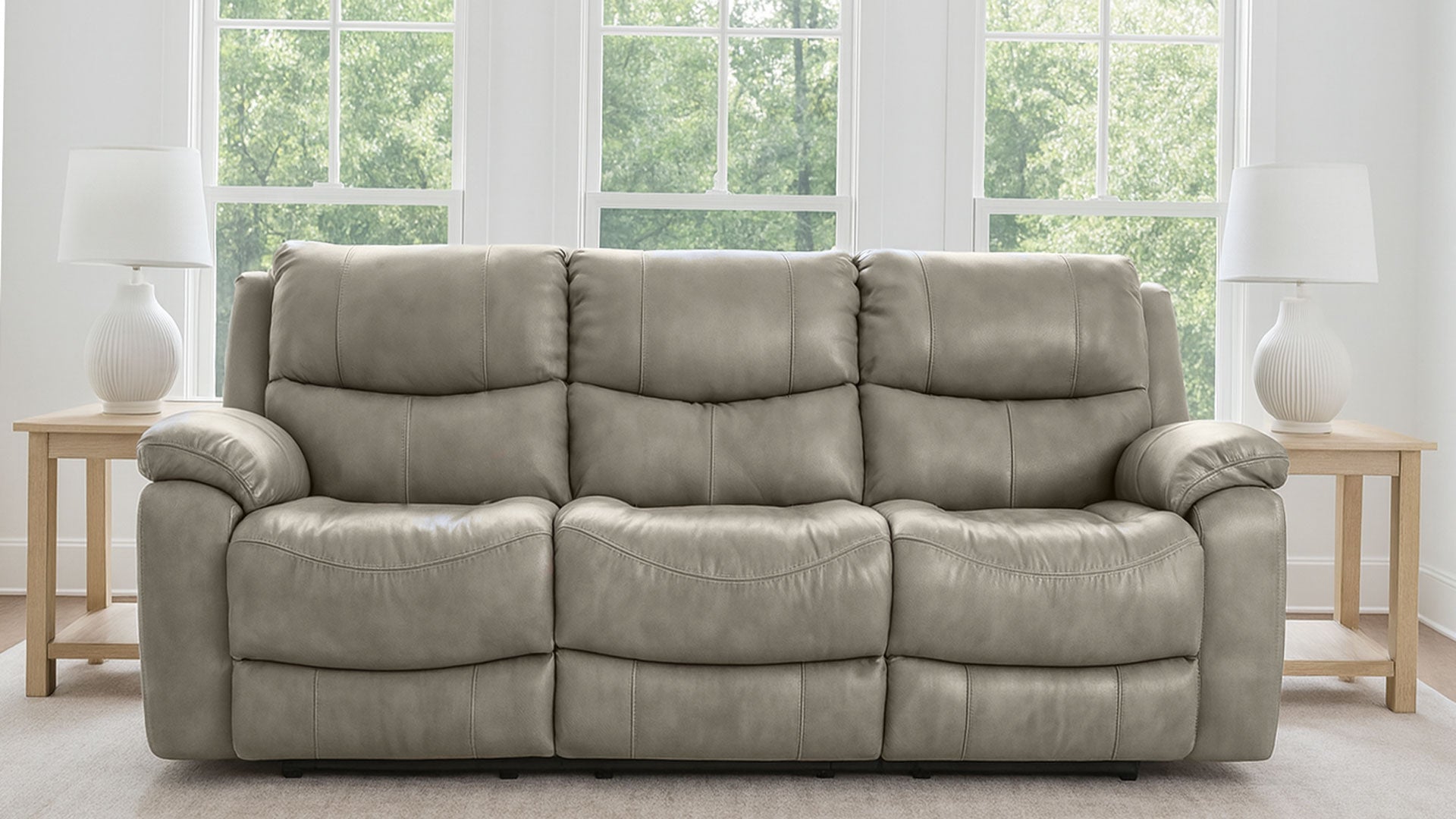 Galaxy Leather P3 Power Reclining Sofa