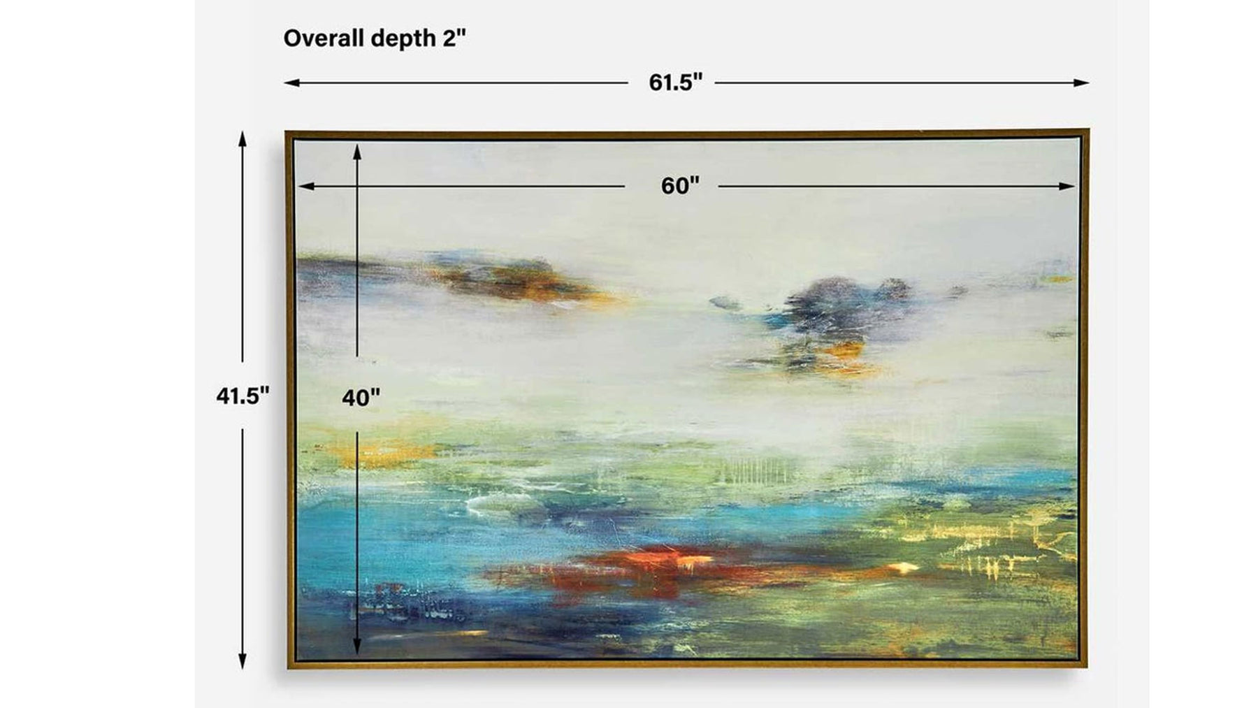 Textured Land Painting on Canvas