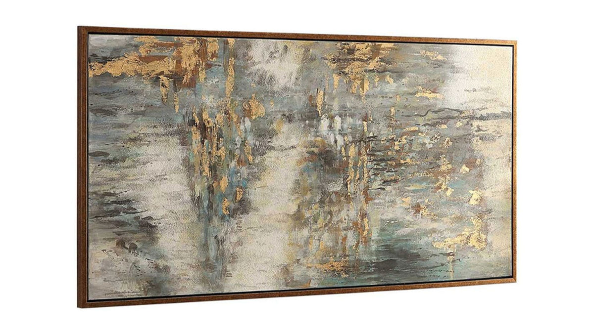Behind The Falls Painting