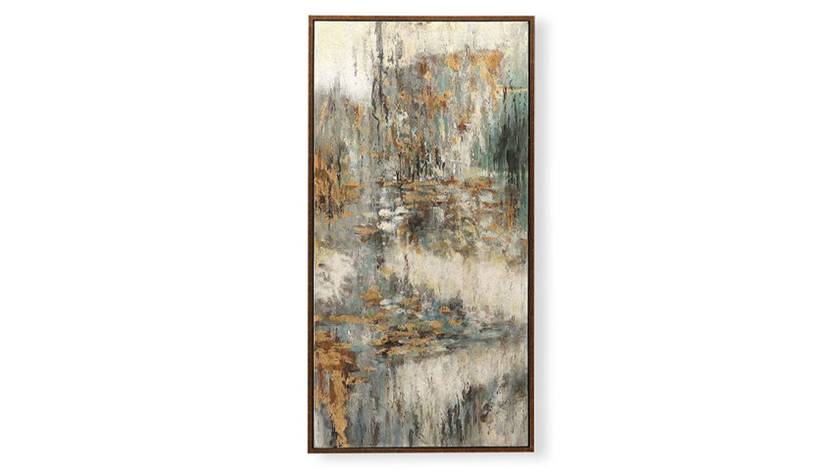 Behind The Falls Painting