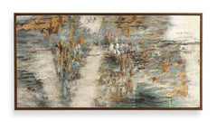 Behind The Falls Painting
