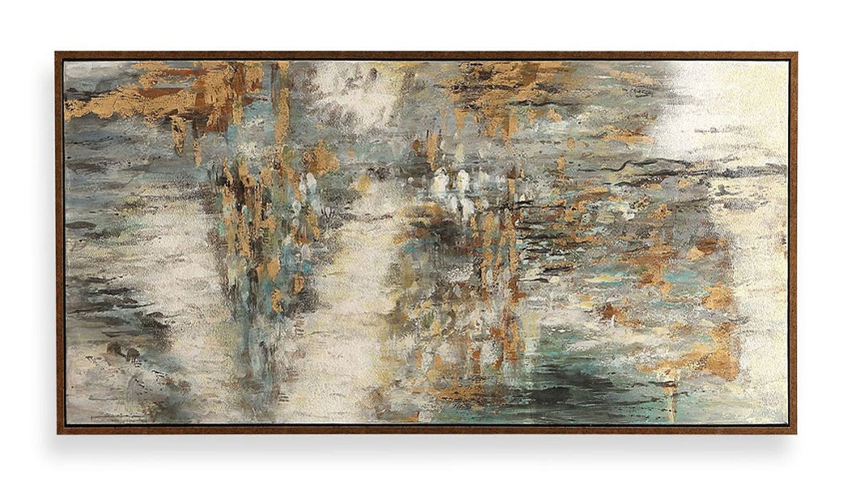 Behind The Falls Painting
