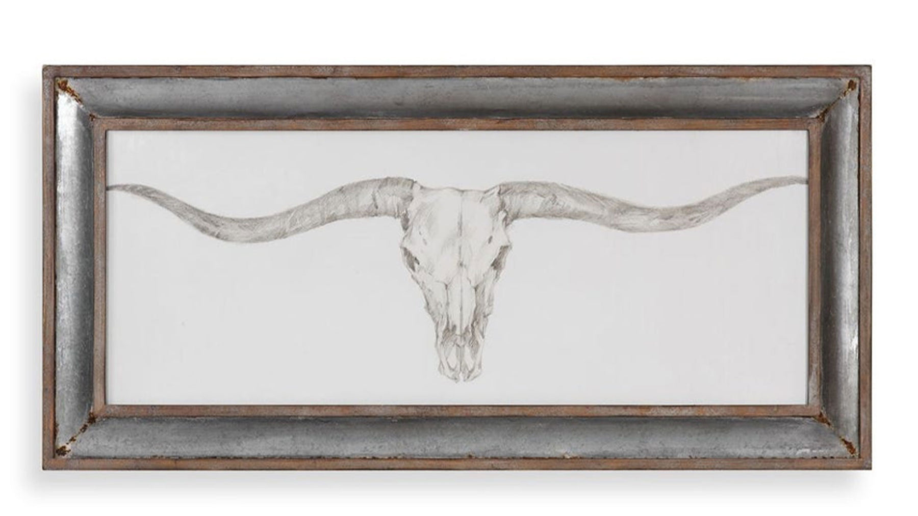 Western Skull Mount Framed Wall Art
