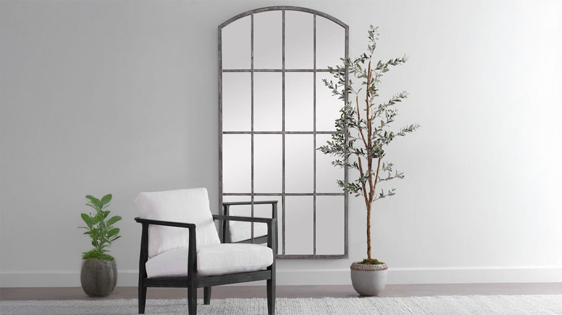 Amiel Ivory Leaner MIrror