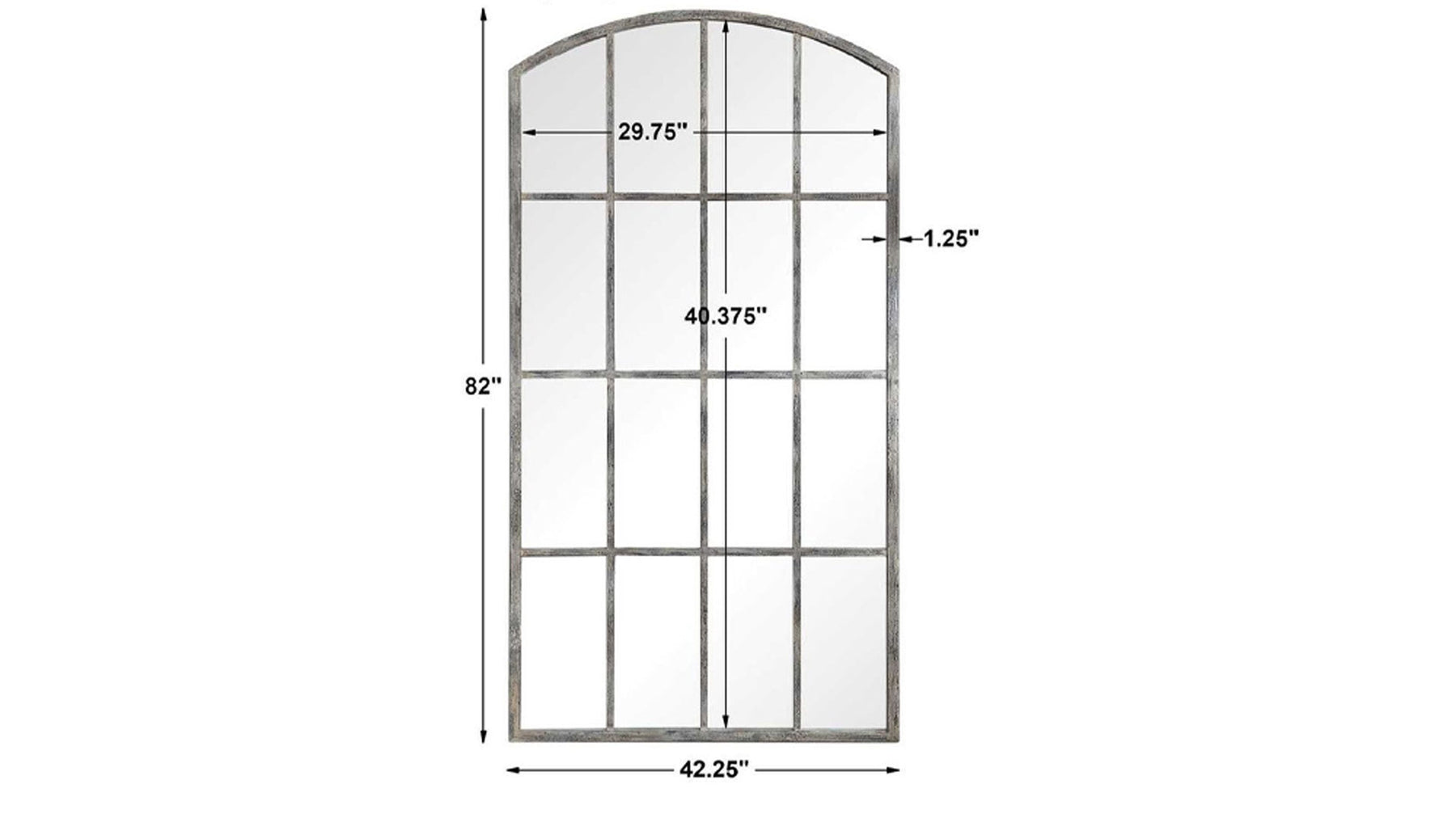 Amiel Ivory Leaner MIrror