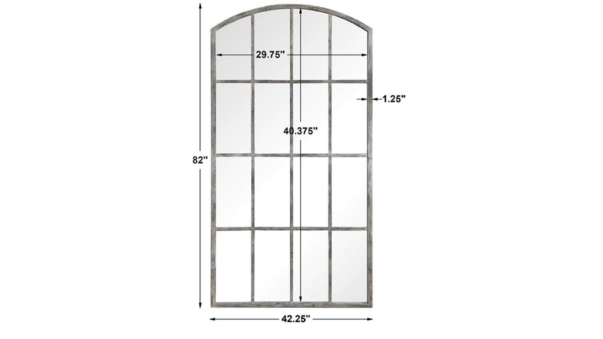 Amiel Ivory Leaner MIrror